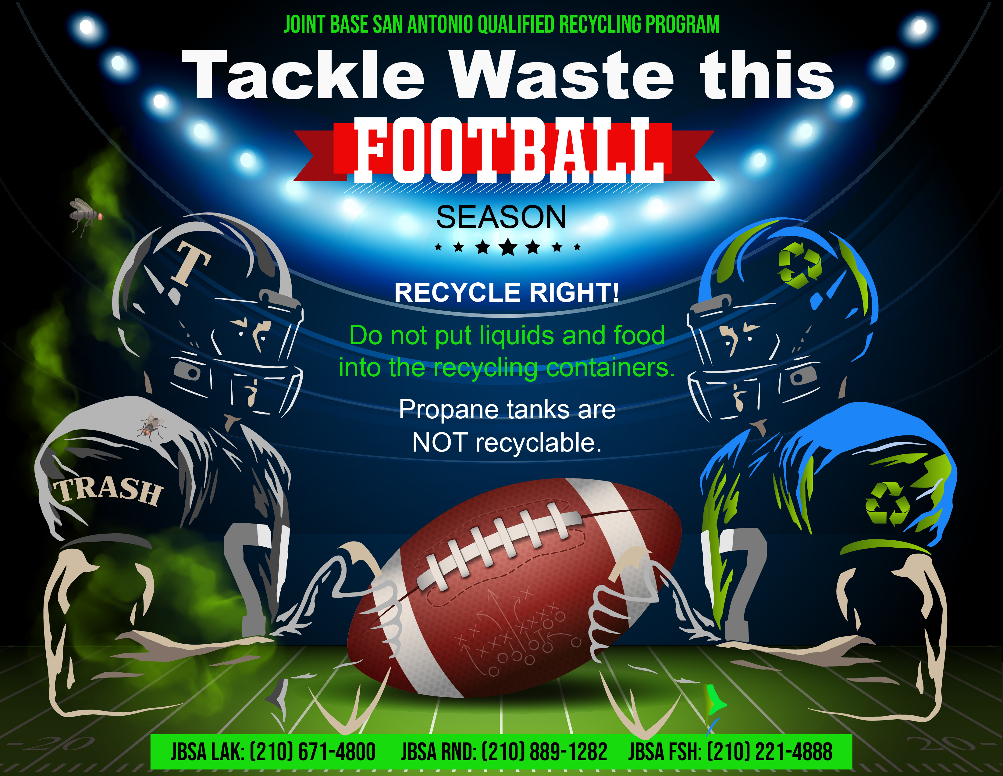 TACKLE WASTE FOOTBALL